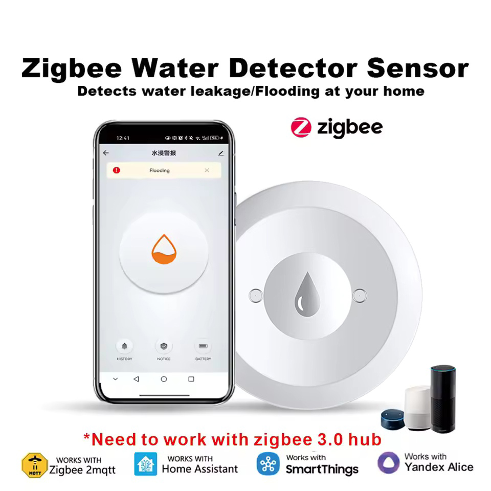 Kitchen Appliances Video - Датчик протечки воды Zigbee с удаленным