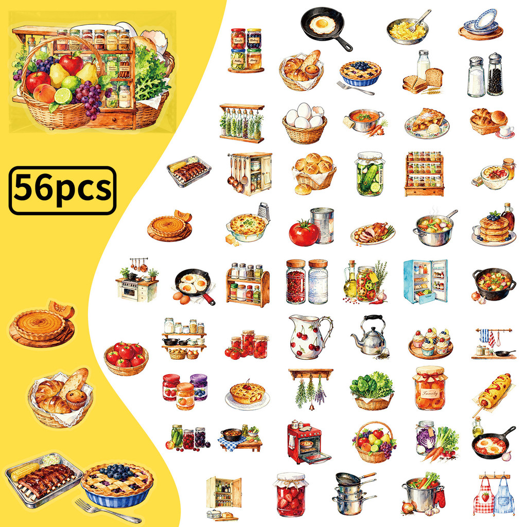 56 шт. ретро-наклеек для кухни – обзор и цена Kitchen Appliances Vintage